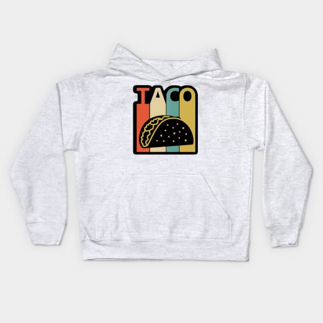 Vintage Taco Kids Hoodie by egoandrianooi9